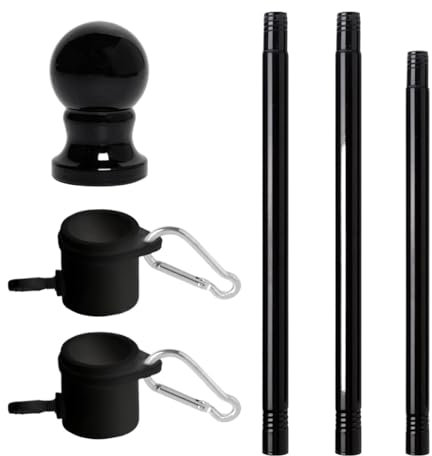 YNPQTDS Mástil de bandera para camión, mástil de bandera de acero inoxidable | de bandera para camión multiusos | Kit de de bandera de acero inoxidable para hogares, negocios, jardines,