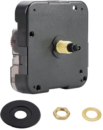 NGUIT Replacement 12888 Battery Wall Clock Movement Quartz Mechanism with Precise Sweep Axis Length 16mm No Hands DIY Clock Repair Kit Battery Operated