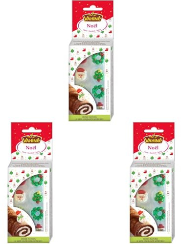 VAHINE - Décoration Gâteaux Noël 13 g (Lot de 3)