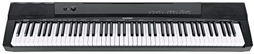 McGrey BS-88 Keyboard - Einsteiger-Keyboard in Stagepiano-Optik mit 88 Tasten - 146 Klänge - Split-, Dual- und Twinova-Funktion - inklusive Sustain-Pedal - schwarz