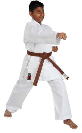 Itaki Karategi KYU - Fabric 230 gr/m2 - 100% Cotton - Baby Boys Karate Jujitsu Aikido Martial Arts, unisex_adult, Bianco, 1 (140 cm)