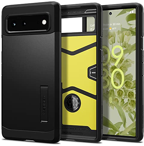 Spigen Tough Armor Hülle Kompatibel mit Google Pixel 6 -Schwarz