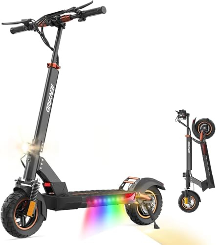 iENYRID Electric Scooter for Adults/Teens, E Scooter iE-M4PRO S+ | Powerful Motor Fast Speed, 25-30km Range, 10 Pneumatic Tyre, 3 Speed Modes, Dual Suspensions Dual Braking, LCD Display
