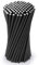 Vicloon Straws Paper, Drinking Straw Biodegradable Recyclable, Party Straw for Birthday, Wedding, Christmas, Rainbow Straws (Black 100PCS)