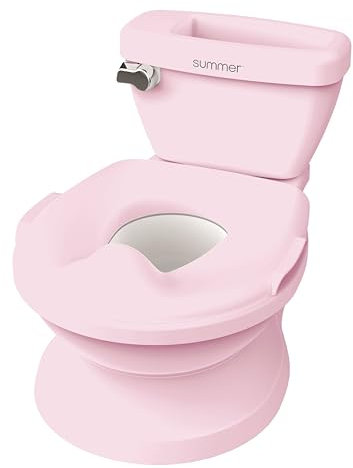 Summer by Ingenuity My Size Potty Pro en rose, toilettes d'apprentissage de la propret pour bb, son de chasse d'eau raliste, partir de 18 mois, jusqu' 50 livres