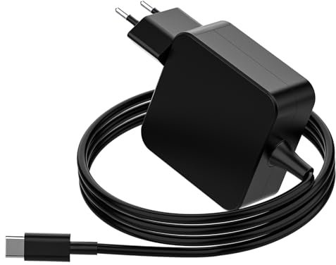 65W Cargador Portatil Tipo C 20V 3.25A Compatible con para ASUS ZenBook, Huawei MateBook, Lenovo ThinkPad, Lenovo Yoga, Samsung Galaxy Book, Xiaomi Air, HP, USB C Ordenador Adaptador