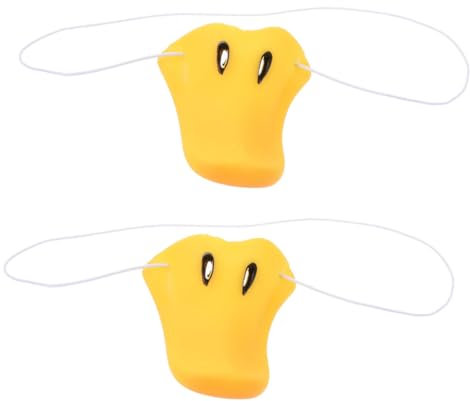 MUSISALY Accessoire De Simulation Nez De Canard Pour Garçon Et Filles Petit Nez De Cosplay Bande Élastique Décorations De Carnaval Fournitures De Fête 2 Pièces