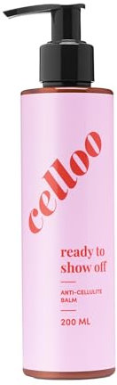 Celloo Anti Cellulite-Creme für Damen 200 ml - Bodylotion trockene Haut, Lotion gegen Cellulite & Dehnungsstreifen mit Avokadoöl, Ingwerwurzelextrakt - Wärmendes Creme anticellulite Natürliche, Vegan