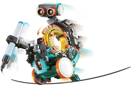 Velleman Kit de Robot Educativo 5 en 1 para Aprender programación, Set de construcción Stem con codificación mecánica, construye 5 Robots como Pinza o montacargas, Juguete científico para jóvenes y
