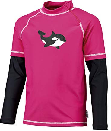 Beco Baby Carrier Unisex barn Sealife T-shirt, rosa/svart, 116