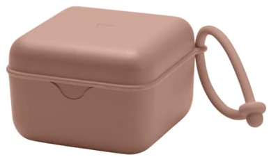 BIBS Dummy Box with Elastic Strap Steriliser Box for Dummy 100% BPA Free Material Woodchuck