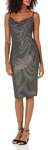 Guess Robe débardeur étincelante à col bénitier pour Femme, Multicolore, 48