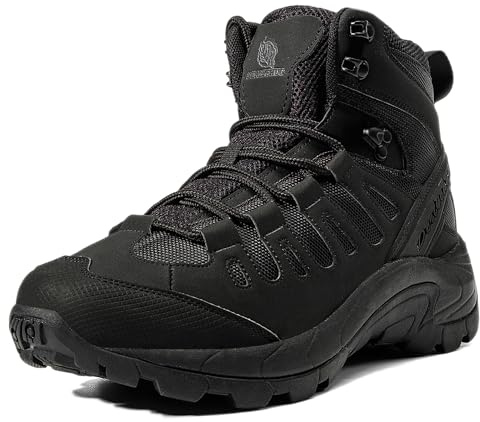 derlychug Men's Hiking Boots Military Tactical Backpacking Lightweight Desert Boots