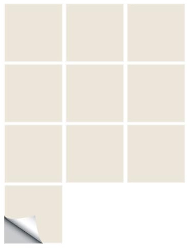 Lukery 20 PCS Azulejos Adhesivos Cocina Baño, Impermeables PVC Azulejos Ceramica Azulejo Adhesivo Pared Suelo, DIY Color Sólido Sencillo Azulejos Pegatina (15x15cm,Amarillo Claro)