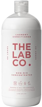 The Lab Co. Energising Fabric Conditioner & Laundry Softener | Non-Bio, Ultra-Concentrated, 40 Washes | Grapefruit, Amber & Eucalyptus Scent | 1 Litre, Vegan & Biodegradable