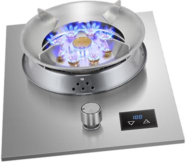 Cuisinière À Gaz De 43 Cm, Brûleur Unique, Cuisinière À Gaz De Comptoir De Cuisine, Avec Protection Contre Les Flammes Et Minuterie Indépendante, For Maison, Cuisine, Camping-car(LPG)