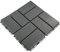 Plastic Interlocking Deck Tiles, Outdoor Patio Composite Flooring Decking Tiles, 11PCs 30 * 30cm, Waterproof Anti-Slip Interlocking Decking Boards Sutiable for Outdoor Balcony Garden (Dark Gray,1m²)