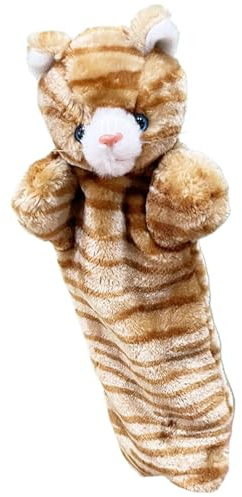 WJnflQN Guanto da Lotta per Gatti | Guanto Morbido Per Giochi Al Chiuso - Burattino da Mano Interattivo per Gattini per Stimolazione Sensoriale e Mentale, Anti-Noia e Esercizio Indoor