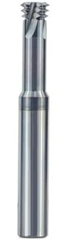 WZFC Thread Milling Cutter Metric Thread End Mill 3 Flute 60 Degree Tungsten Carbide Bit For Metal Aluminum Cutting,M1.2x0.25xD4x50