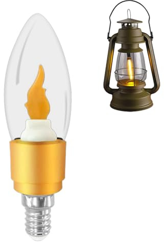 Lampadina a fiamma E12 E14 LED per un effetto di fuoco realistico, illuminazione decorativa natalizia e feste con design a risparmio energetico, per la casa interna, il portico, il pati