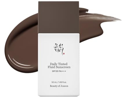 Beauty of Joseon Daily Tinted Fluid Sunscreen 12 Shades for Face Moisturizing Broad Spectrum SPF 30 Korean Skincare 50ml, #DN350