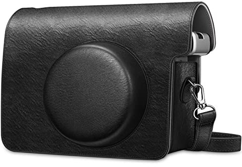 Fintie Schutzhülle für Fujifilm instax Wide 300 Sofortbildkamera - Premium Tasche Reise Kameratasche Hülle Abdeckung mit abnehmbaren Riemen, Schwarz