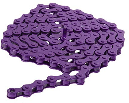 Inzopo Haute résistance affûter Vitesse Unique Chaîne de vélo – Fixie Vélo BMX Vélo Violet