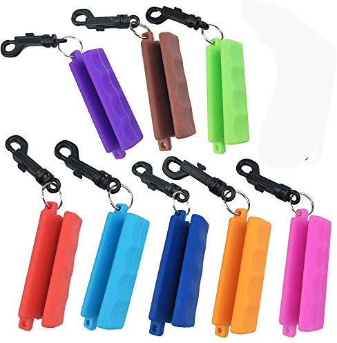 AMEYXGS Archery 2pcs Rubber Arrow Puller Target Remover Gripper with Keychain for Removing Various Arrows (Purple)