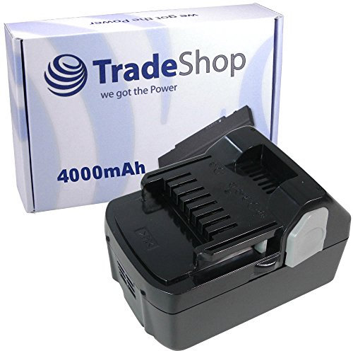 Trade-Shop Premium Li-Ion Akku 18V 4000mAh für Hitachi WR18DSHL KC18DHL DS18DGL WH18DGL ersetzt 330557 334420 334421 / Schlagschrauber, Bohrschrauber