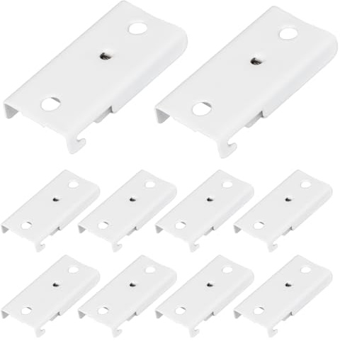 10 Pack Mount Brackets, White Ceiling Curtain Track Accessories