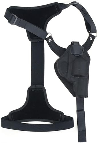 Étui de Transport de Pistolet Dissimulé Oxford - Étui d'Épaule Vertical pour Revolver ZP5 Main Droite