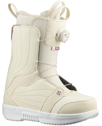 SALOMON Damen Pearl Boa(パール ボア) Snowboard Boots, Mandelmilch/Vanilleeis/Trauben-Shake, 25.5