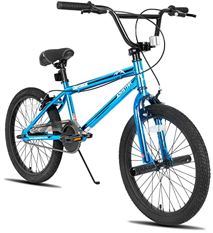 JOYSTAR Gemsbok 20 inch kids bike for 8-11 Years boys, 20 inch boys bike with kickstand,blue