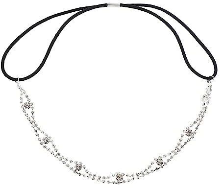Veemoon 2 Piezas Diademas Mujer con Cristales Brillantes Accesorio Elegante para Fiesta y Boda Cintas para y Retro Adorno Cabeza para Damas y Novias