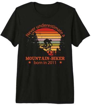 MTB Bike Ciclista Mountain-Biker Nacido 2011 Cumpleaños Bici Camiseta Premium
