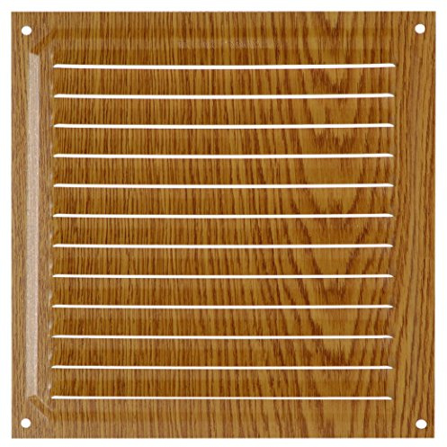 Brinox B70580Y - Rejilla de ventilación (20 x 20 cm) color madera clara