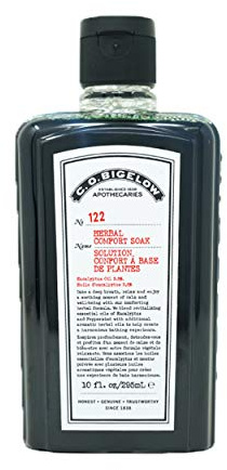 C.O. Bigelow Herbal Comfort Soak, Aromatherapy Bath Soak for Discomfort, Relaxation & Tired Muscles with Essential Oils, Eucalyptus, Peppermint, Echinacea, 10 fl oz
