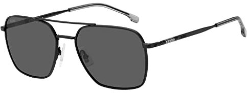 HUGO BOSS BOSS 1414/S Matte Black/Grey 57/18/145 Herren Sonnenbrillen
