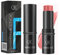 Stick per il trucco naturale versatile - Stick per fard in crema, stick per illuminante e crema idratante - Per guance, labbra, occhi e contorni - Per pelli mature, a lunga tenuta (ROSA-5#)
