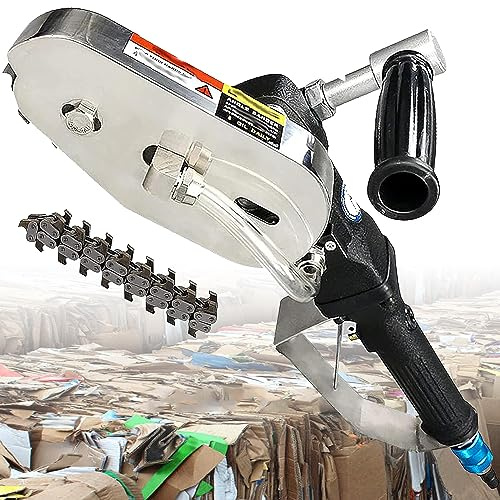 GBHJJ Caja de cartón neumática, máquina peladora de desechos de Cajas, Herramienta de Corte de cartón, Herramienta de Corte de cartón Corrugado para Descarga de desechos,mediumteeth+doubleclaws