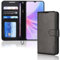TECHGEAR Leather Wallet Case for Oppo A78 5G Flip Protective Case Cover with Wallet Card Holder, Stand & Wrist Strap - Black PU Leather with Magnetic Closure