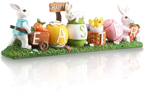 Decoracion Pascua, Huevos De Pascua Para Decorar, Easter Decorations, Resina Conejos Pascua Decoracion, Huevos Pascua Para Decorar Mesa, Conejos Pascua Adornos, Decoración Pascua, Decoracion De Pascua
