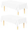 137 * 274cm Tischdecke Einweg Papiertischdecken Rolle Weiß,2 Stück Kunststoff Party Tischdecken Papiertischdeck Roll wasserdichte Tischtuch für Weihnachten,Bienen Party,Kindergeburtstag,Hochzeiten