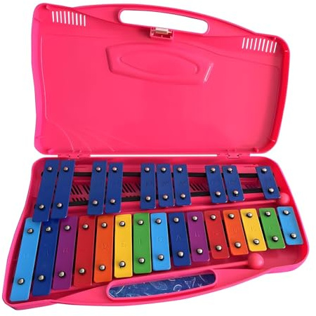 Metalofono per appunti con piastre di ferro colorate, strumento musicale a percussione sicuro e durevole per giocattolo educativo per sviluppare ritmo e creatività