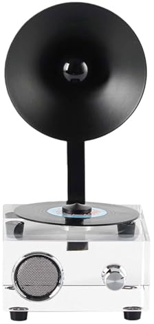 Kreativa skivspelare/fonograf dekorativa ornament for heminredning(Black)