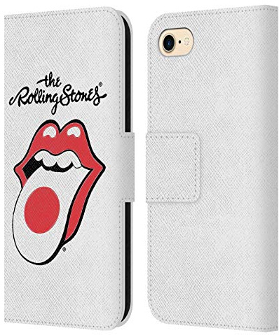 Head Case Designs Officially Licensed The Rolling Stones Japan International Licks 1 Leather Wallet Case Compatible with Apple iPhone 7/8 / SE 2020 & 2022
