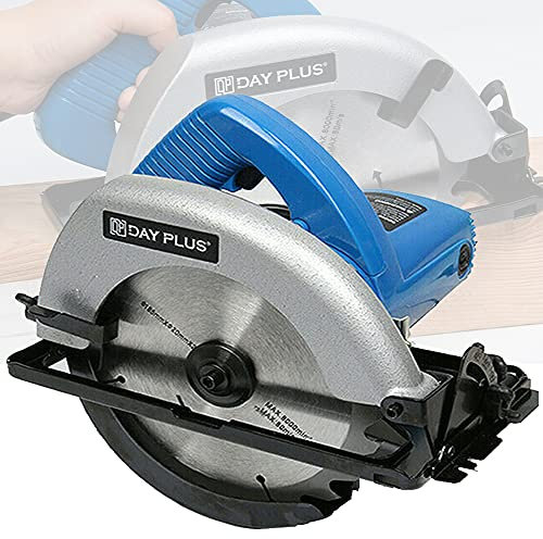 Mini Circular Saw, 900W 4700RPM Electric Saw to Cut Wood/Soft Metal/Plastic, Bevel Angle(0 to 45°) Joint Cuts with 180mm Blade, Adjustable Cutting Depth, Safety Switch