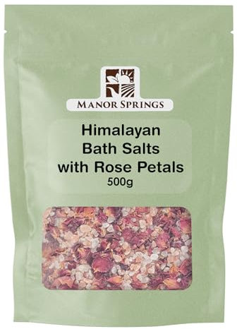 Himalayan Bath Salts with Rose Petals 500g by Manor Springs