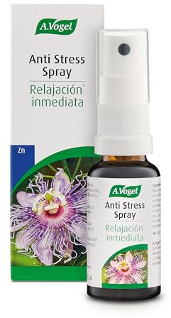 A.Vogel Anti Stress Spray | Alivio Natural para el Estrés | Extracto de Pasiflora y Melisa | Con Zinc | Complemento Alimenticio | 20 ml
