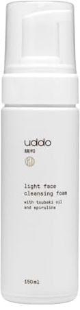 Uddo Gesichtspflege Gesichtsschaum Damen Herren Gesichtsreinigung Spirulina Tsubaki Öl Naturkosmetik Reinigung Gesicht Schaum Schaumreiniger Gesichtsreinigungsschaum Reinigt Strafft Befeuchtet 150ML